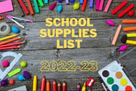 school supply list 