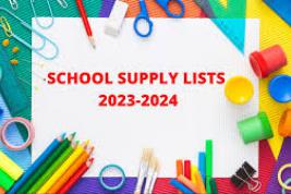School supplies list 