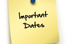 important dates 