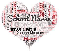 School nurse heart wordcloud